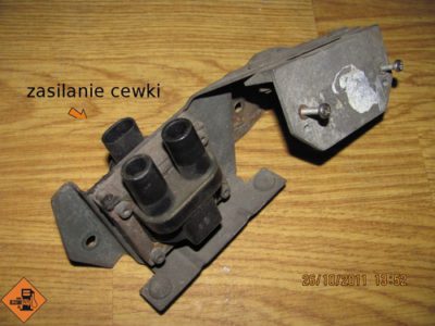 Cewka zapłonowa wraz z mocowaniem i miejscem na Nanoplex.